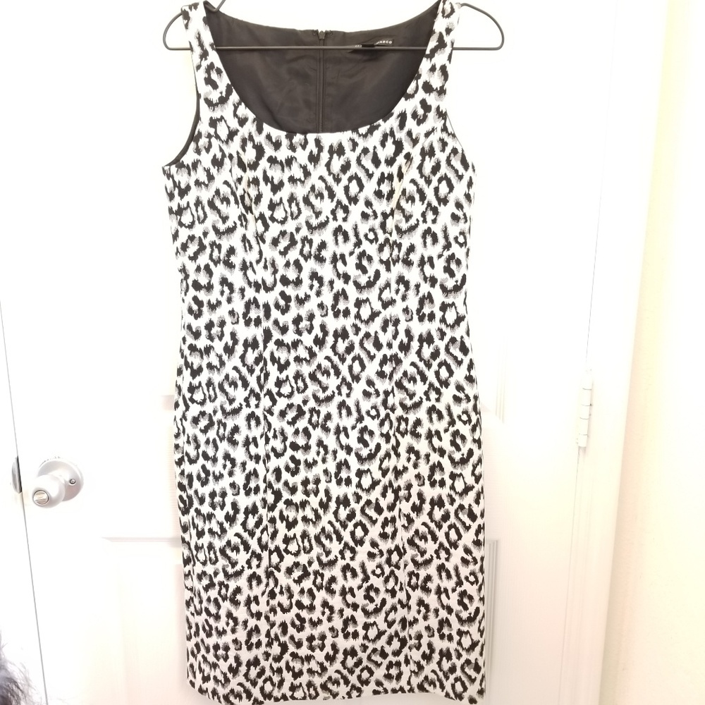 Isabella Demarco Black & white leopard print dress